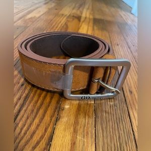 GD brown suede belt